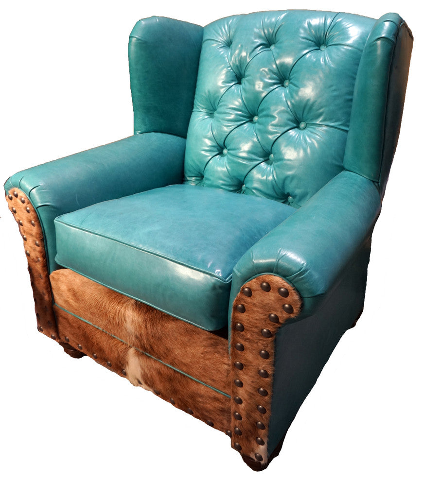 "Albuquerque" turquoise Oversized Wingback