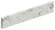 22" Vanity Top Side Splash, Winter Wonder, Left