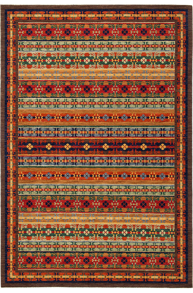 Trellis Tibetan Rug, 6'x9'