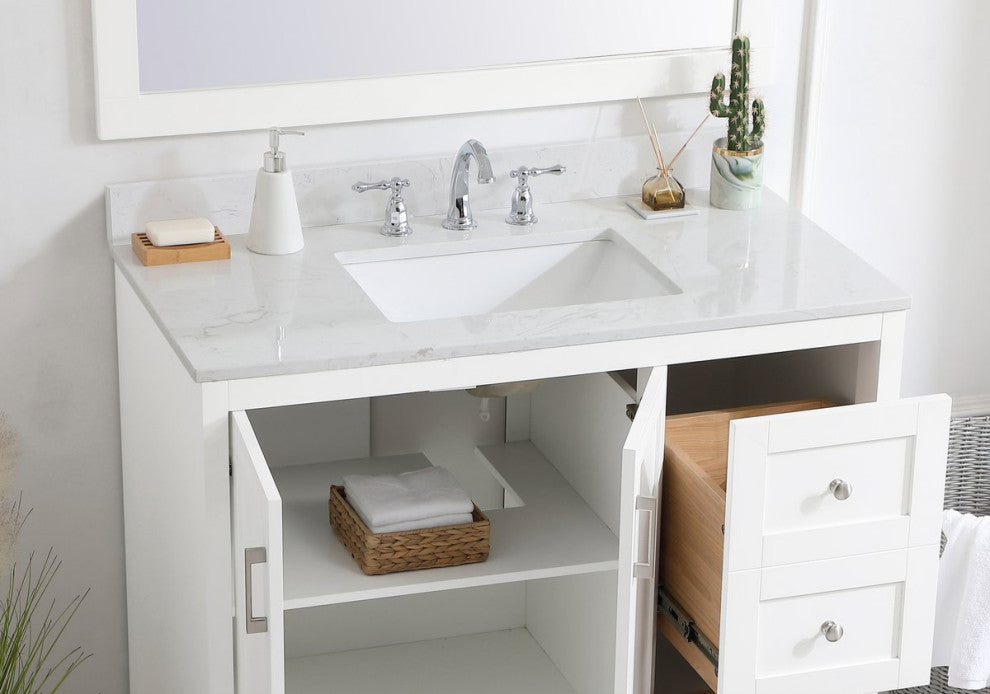 42" Backsplash, Calacatta White