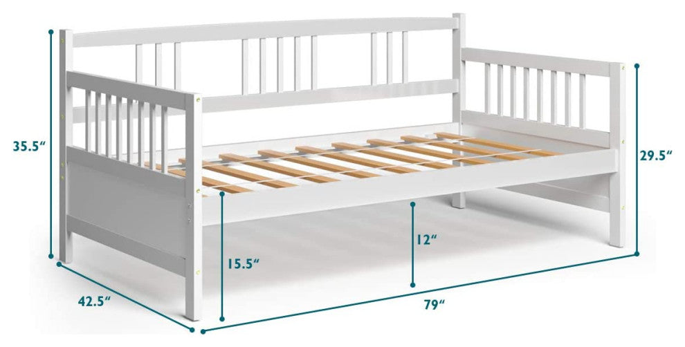 Wooden Daybed Frame Twin Size
