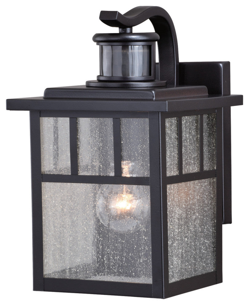 Mission Bronze Motion Sensor Dusk to Dawn Outdoor Mission Wall Light, Oil Burnished Bronze