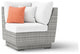 Cannes 4 Piece Sunbrella Corner Sectional Set, Cast Coral