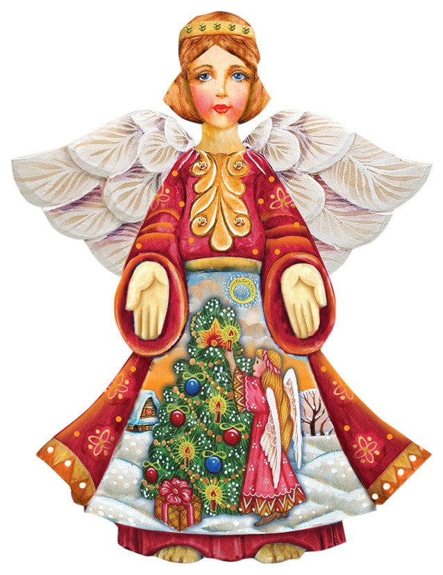 Christmas Tree Angel Door Hanger