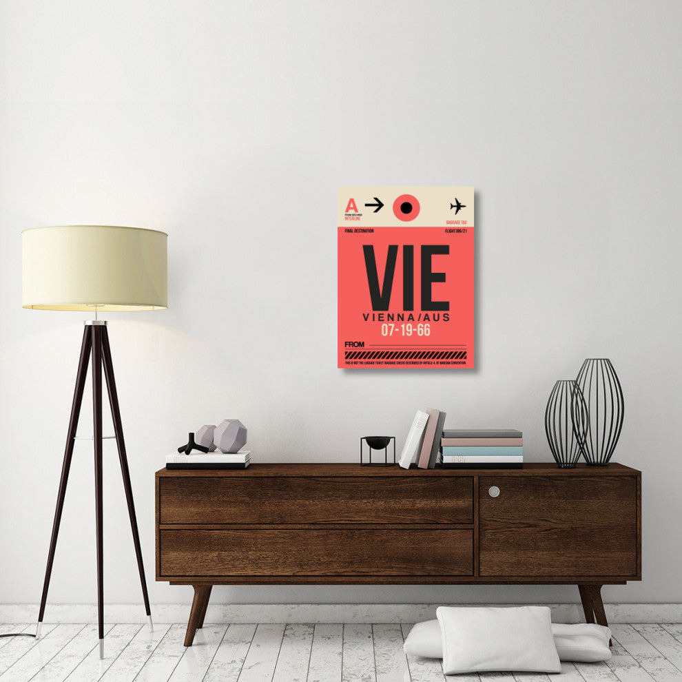 "VIE Vienna Luggage Tag 1" Fine Art Print