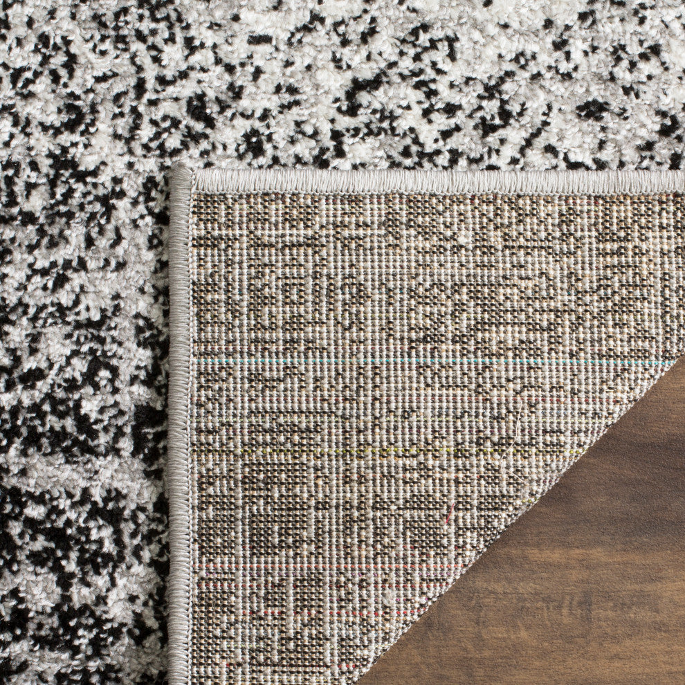 Safavieh Adirondack Collection, ADR116 Rug, Silver/Black, 2'6"x8'