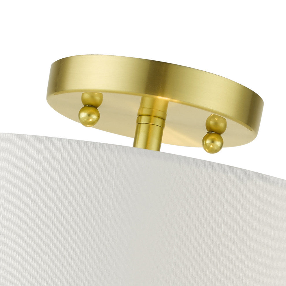 Satin Brass Timeless, Transitional, Versatile, Semi Flush
