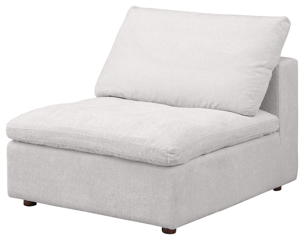 Dante modular sofa, loveseat and chair in Genuine Belfast Fabric, Light Gray