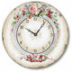 Classical Olde World Floral Wall Clock, 12 Inch Diameter