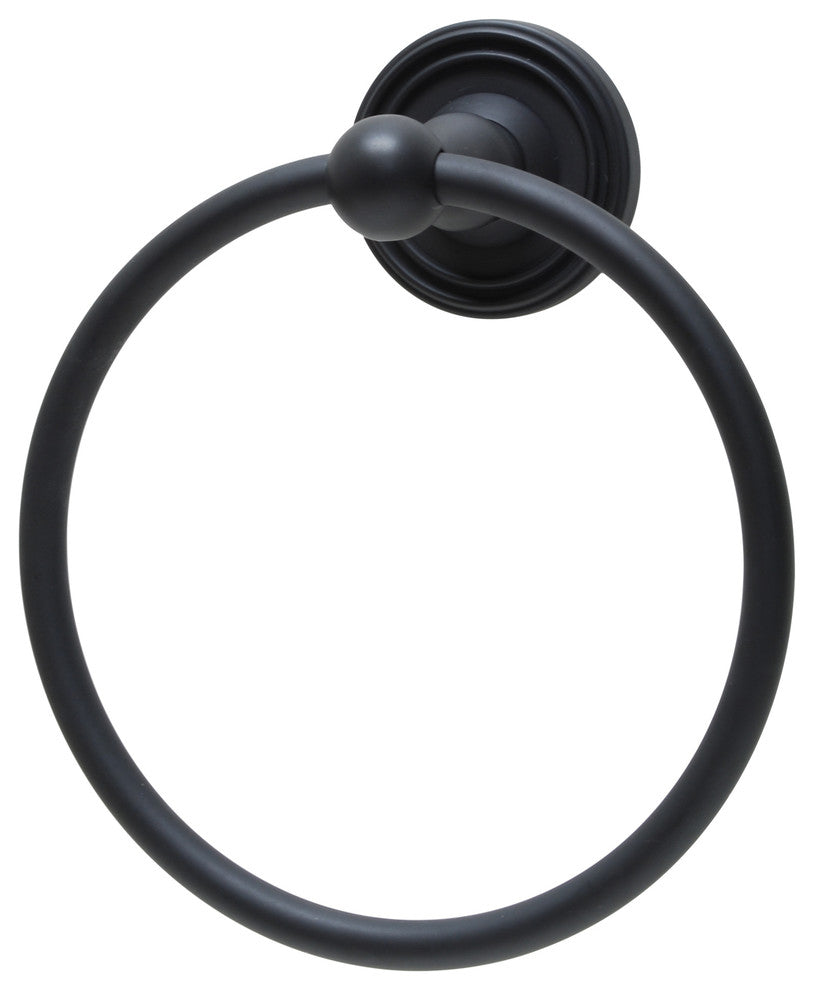 Bradford Towel Ring, Black