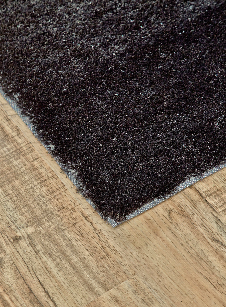 Weave & Wander Armada Plush Shag Rug, Gray, 2'6"x6'