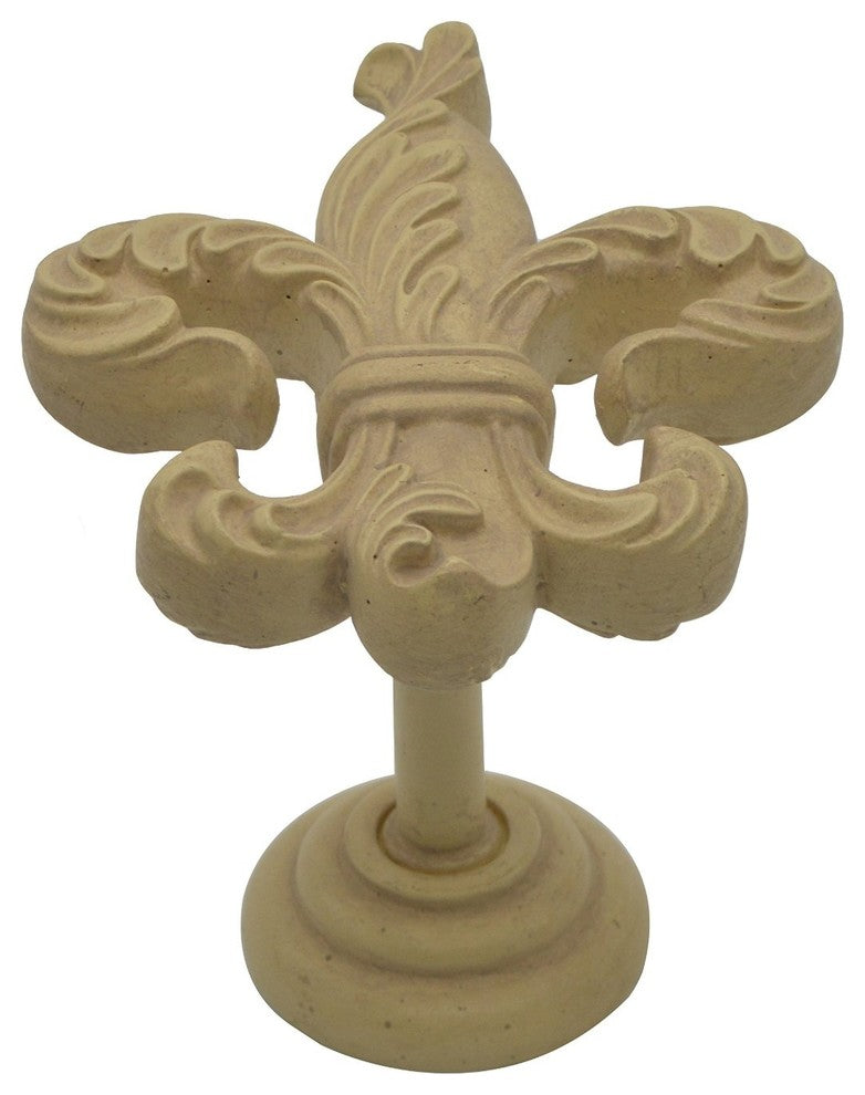 Fleur de Lis Medallion Drapery Holdback, Cottage