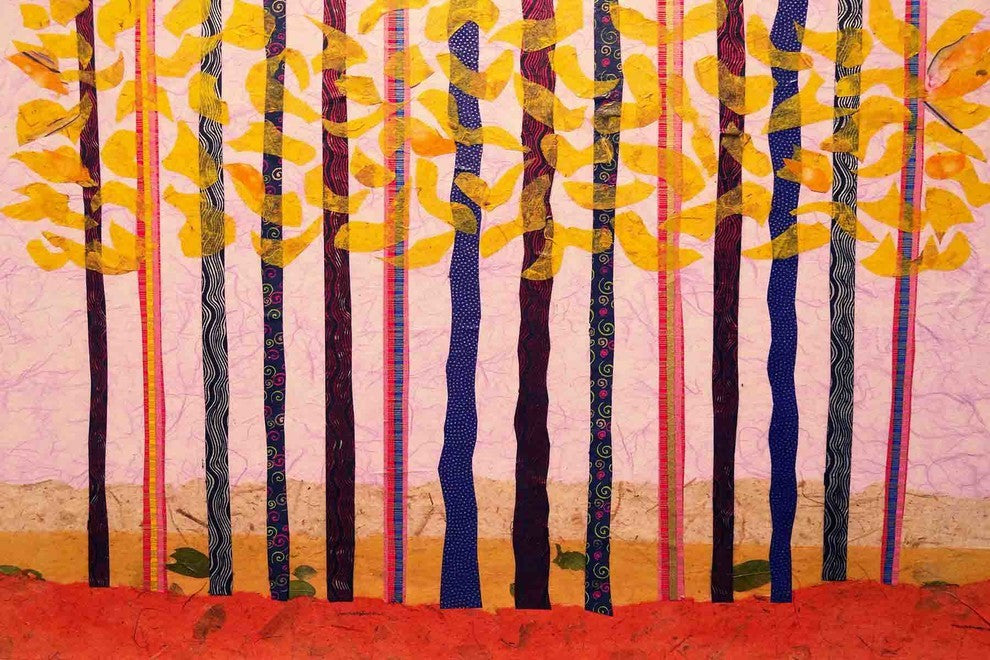 "Dusk Woods" Painting Print on Canvas by Lisa Mee