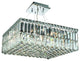 Elegant Maxim Dining Room Light, Chrome Finish With Royal Cut Crystal