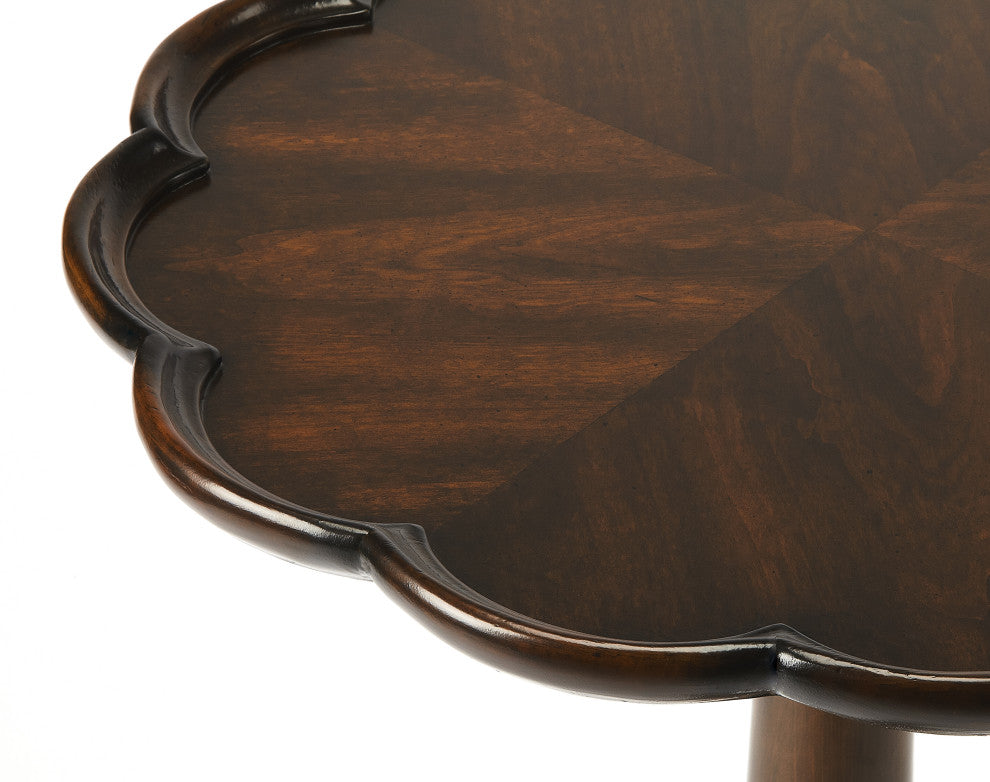 Butler Dansby Pedestal Table, Dark Brown