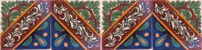 6x6 4 pcs Morelia Talavera Mexican Tile