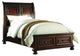 Homelegance Cumberland Sleigh Platform Bed With Storage Footboard