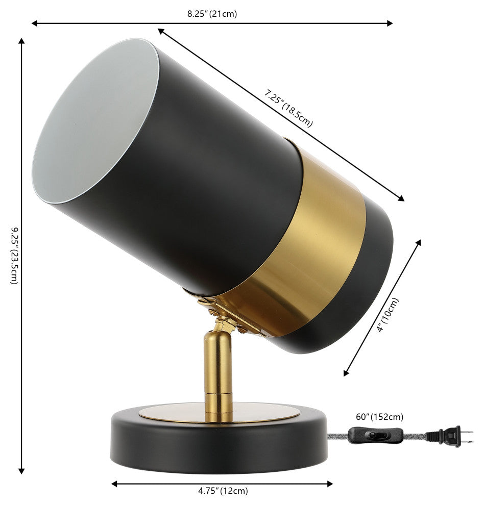 Astra Modern Industrial Iron Adjustable Indoor LED Floor Spotlight