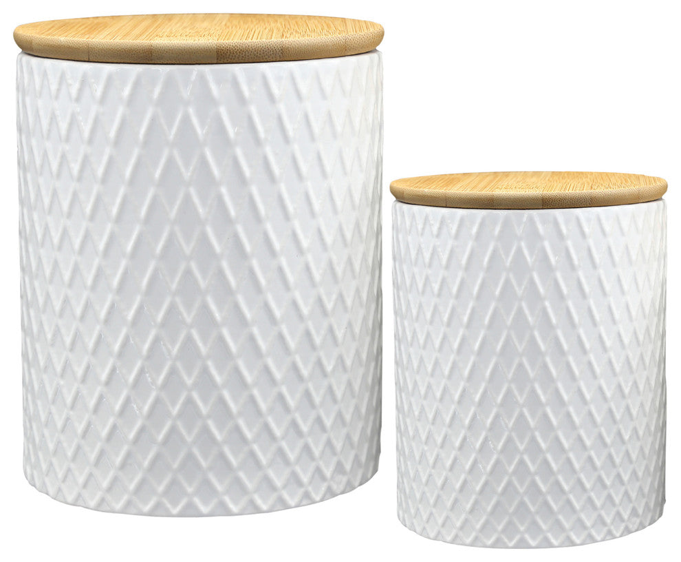 UTC50958 Ceramic Canister Coated White