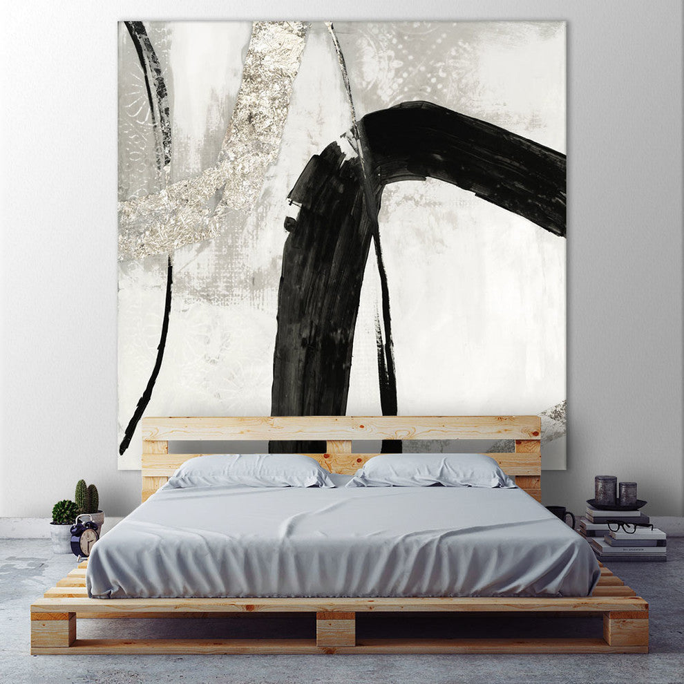 "Black Ink II" Fine Art Canvas Print, 72"x72"