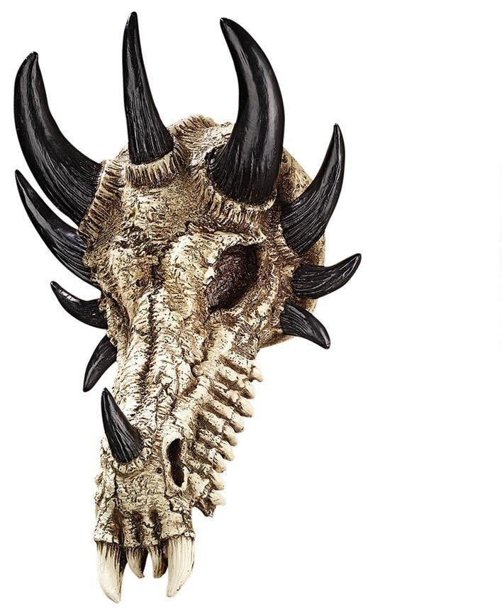 Dragon Bones Skull Plaque