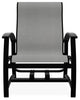 Belle Isle Sling Outdoor Hidden Motion Lounge Chair, Alloy/Black