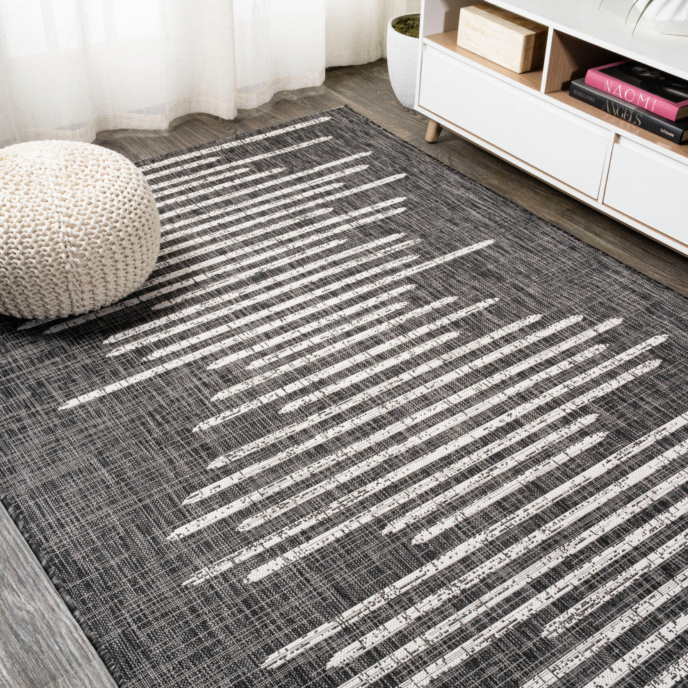 Zolak Berber Stripe Geometric Indoor/Outdoor Area Rug