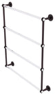 Clearview 4 Tier 30" Ladder Towel Bar with Dotted Accents, Antique Bronze