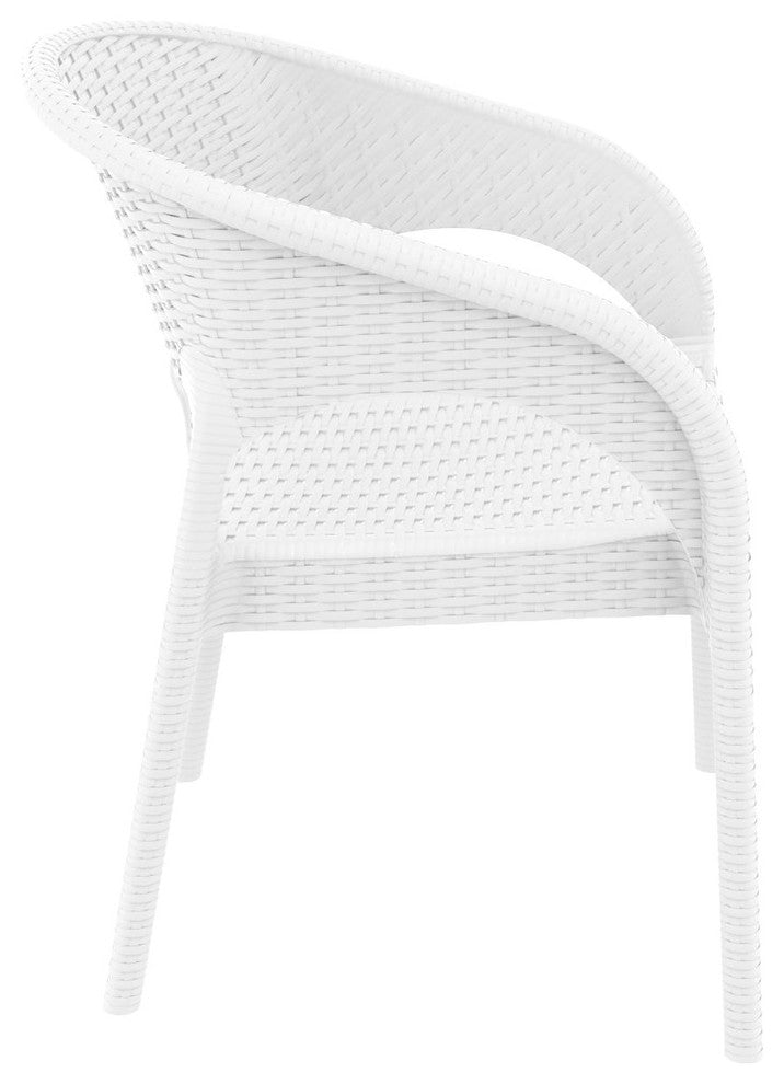 Compamia Panama Outdoor Dining Armchairs, Set of 2, White