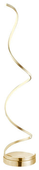 Modern Spiral Dimmable Integrated Led Floor Lamp, Gold