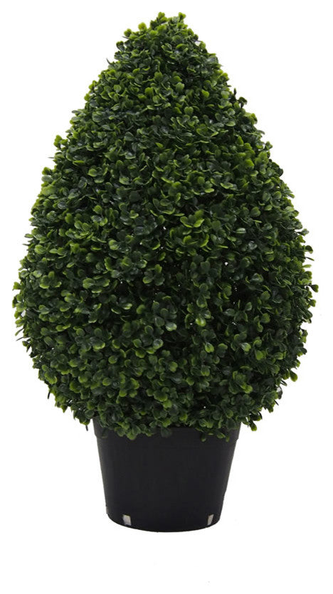 Vickerman 24" Boxwood Teardrop Shaped in Pot, UV