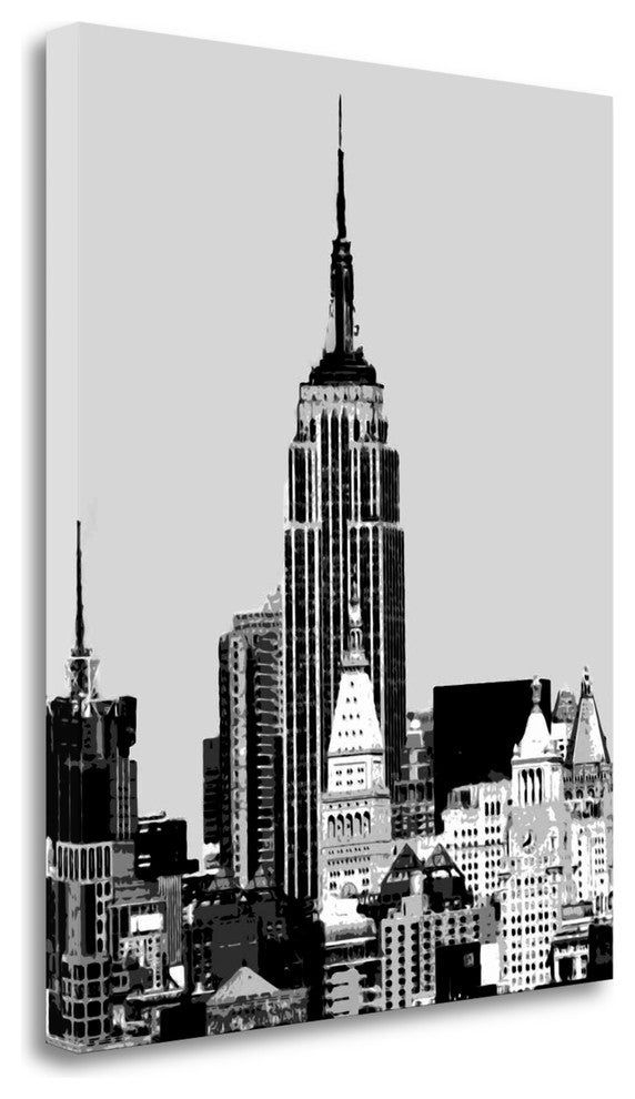 "Vintage Ny I" By Jeff, Giclee Print on Gallery Wrap Canvas, Ready to Hang