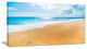 "Serene Beach And Sun Daylight" Modern Beach Canvas Art Print, 40"x20"