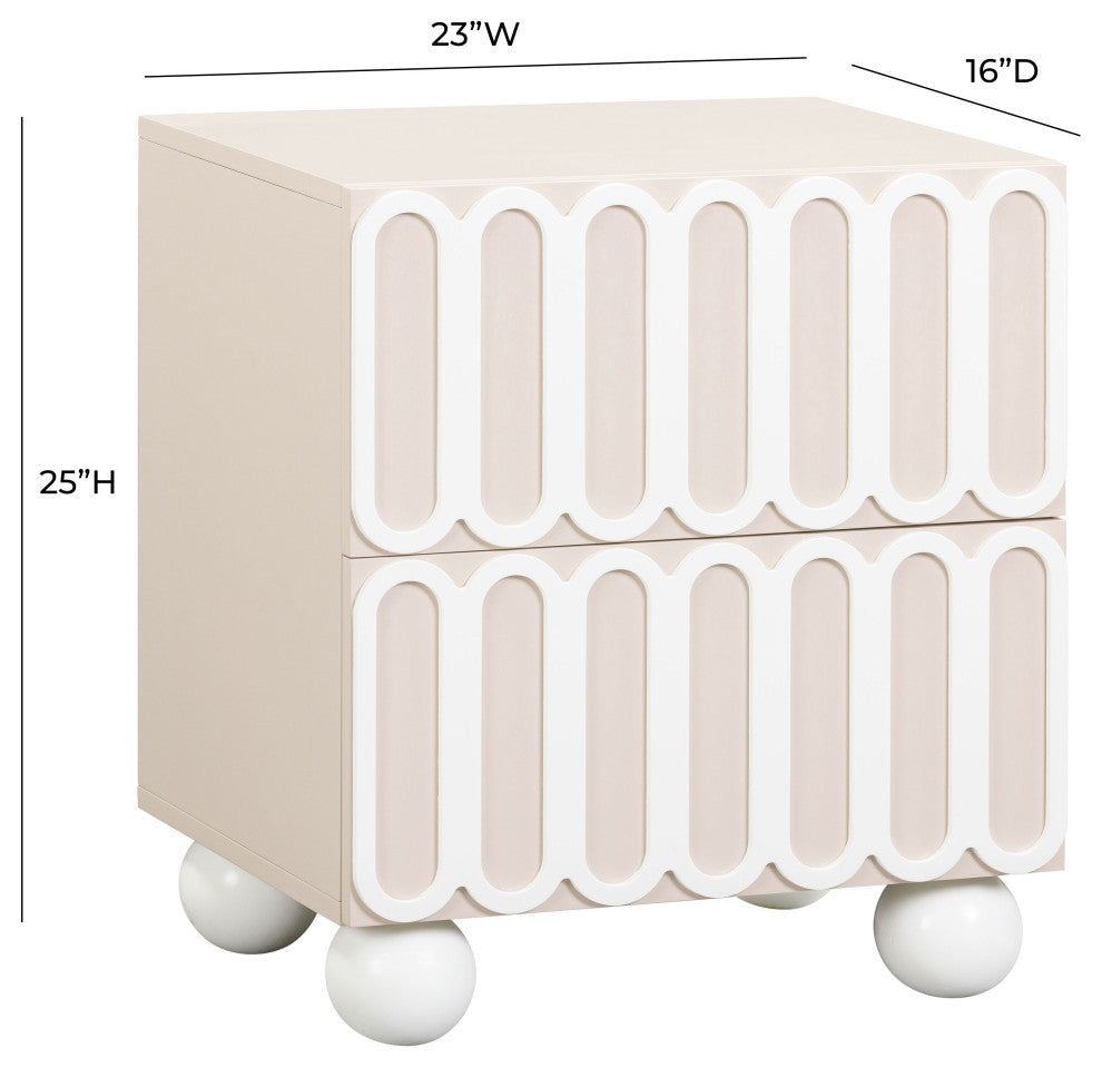 Tori Nightstand, Taupe