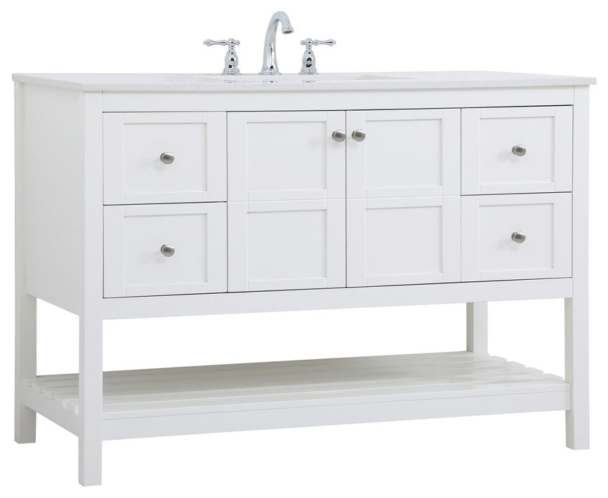 Tucker White 48" Single Sink Bathroom Vanity
