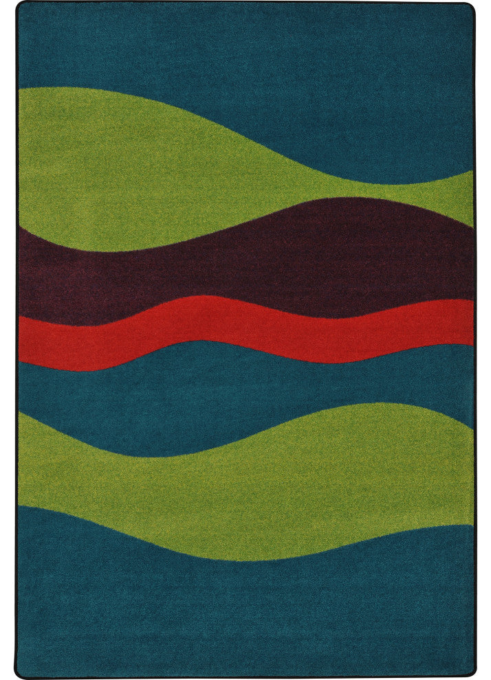 Kid Essentials Rug, Flow, Tropics, 7'8"x10'9"