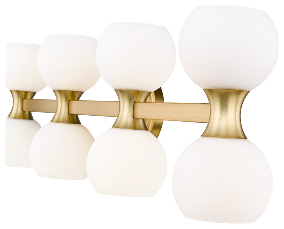 Z-LITE 8-Light Vanity, Modern Gold