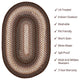 Homespice Decor Driftwood Indoor/Outdoor Braided Rug 20"x30" Oval