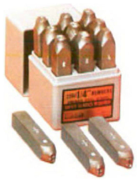 CH Hanson® 20685 Standard High Quality Number Stamp Set, 1/4", 9-Piece