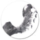 Black And White Footprint Design, Portrait Disc Metal Wall Art, 11"