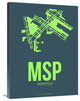 "MSP Minneapolis Poster 2" Fine Art Print
