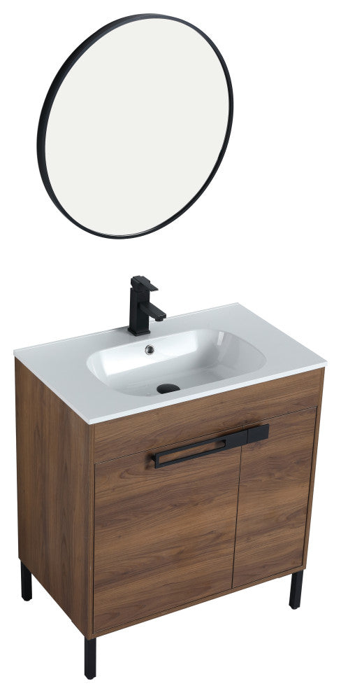 30" Sink Vanity With KD Package, Plywood, Smc Top, No Faucet