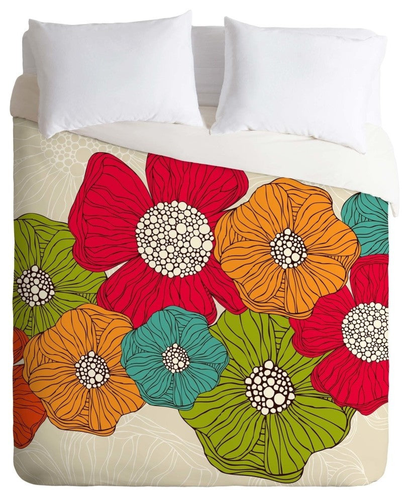 Deny Designs Valentina Ramos Flowers Duvet Cover - Lightweight