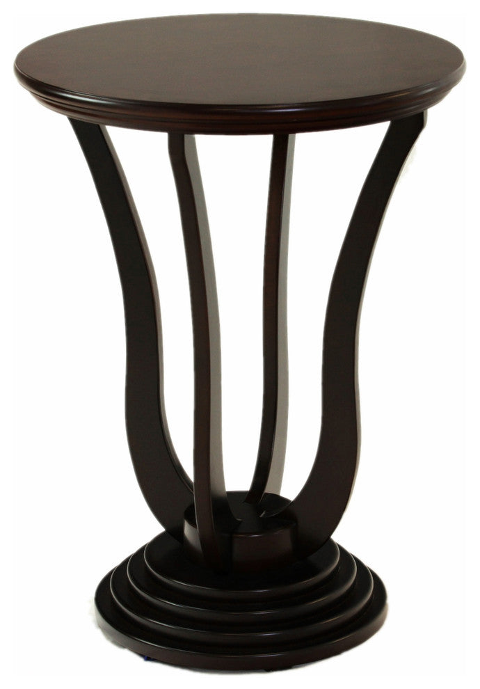 Round Side Table, Espresso