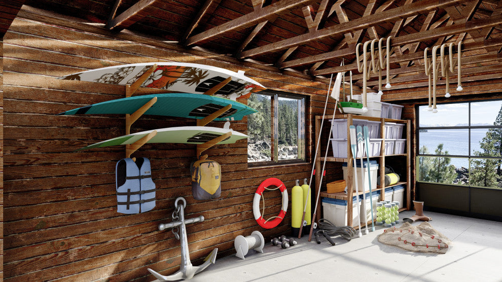 The O'ahu Paddleboard SUP Rack, Bamboo, Trip