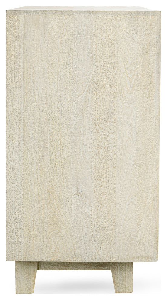 Reece Six-Drawer Mango Wood Dresser, Sand