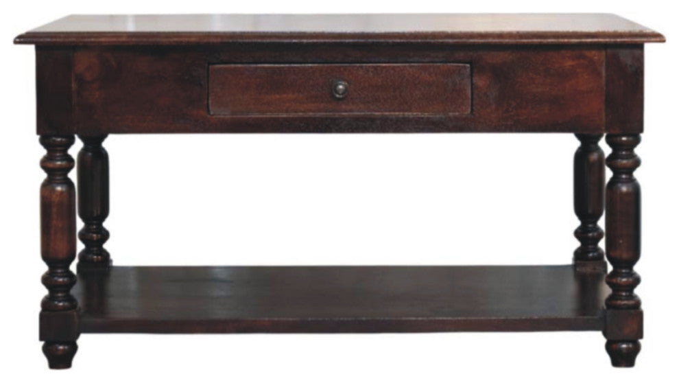 Console Table Turned Legs Cherry Artisan Furniture