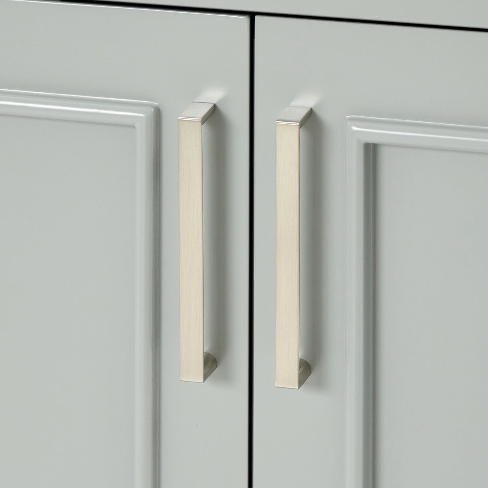 Ariel Stafford 60" Double Sink Bathroom Vanity Base, Gray