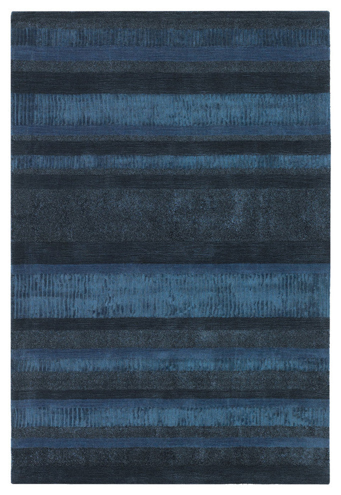 Amigo Contemporary Area Rug, Blue and Gray, 7'9"x10'6"