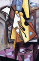 Juan Gris Guitar on a Chair - 18" x 27" Premium Canvas Print